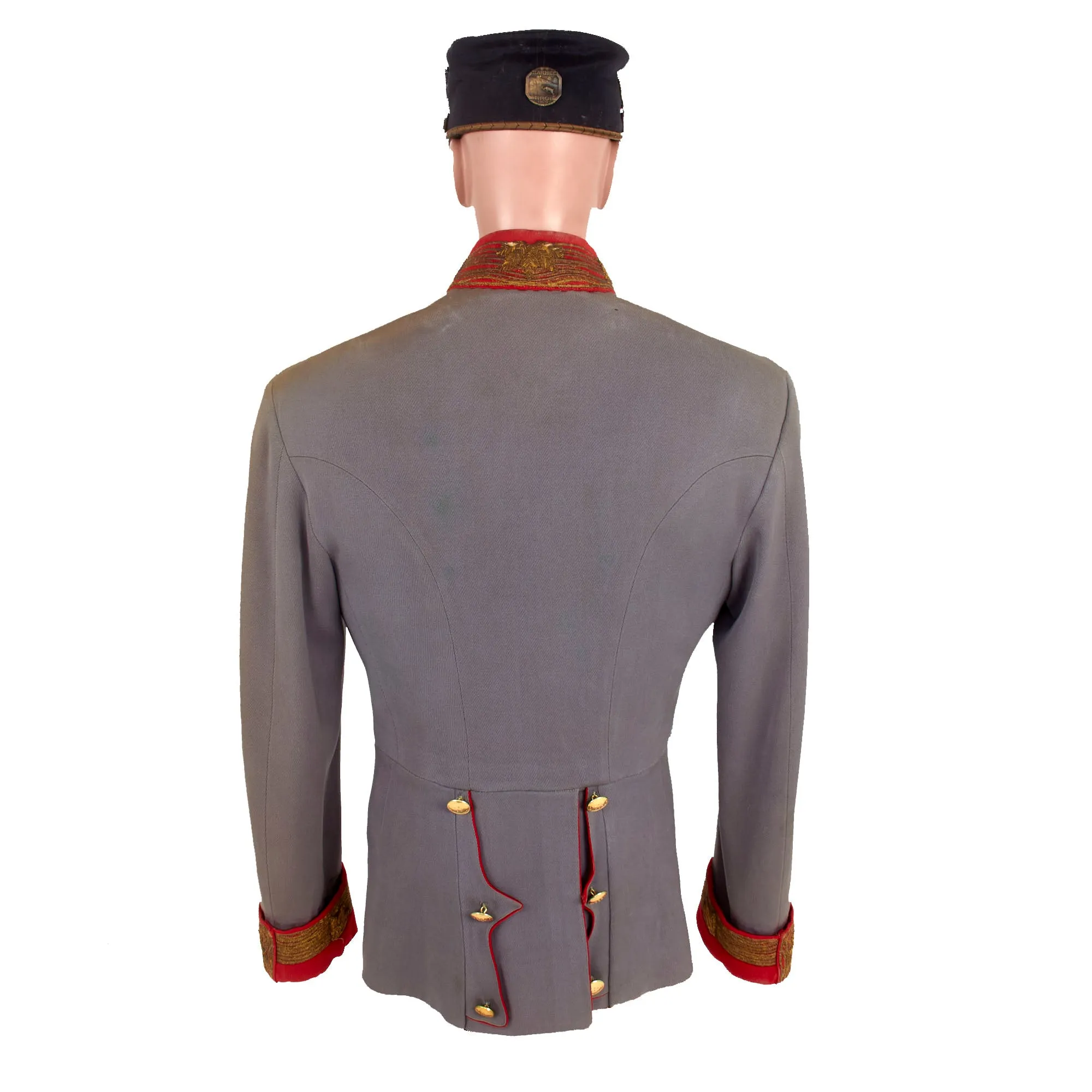 Original Austro-Hungarian Empire WWI Era Feldmarschall Waffenrock Tunic with Decorated Kepi - Formerly Part of the A.A.F. Tank Museum