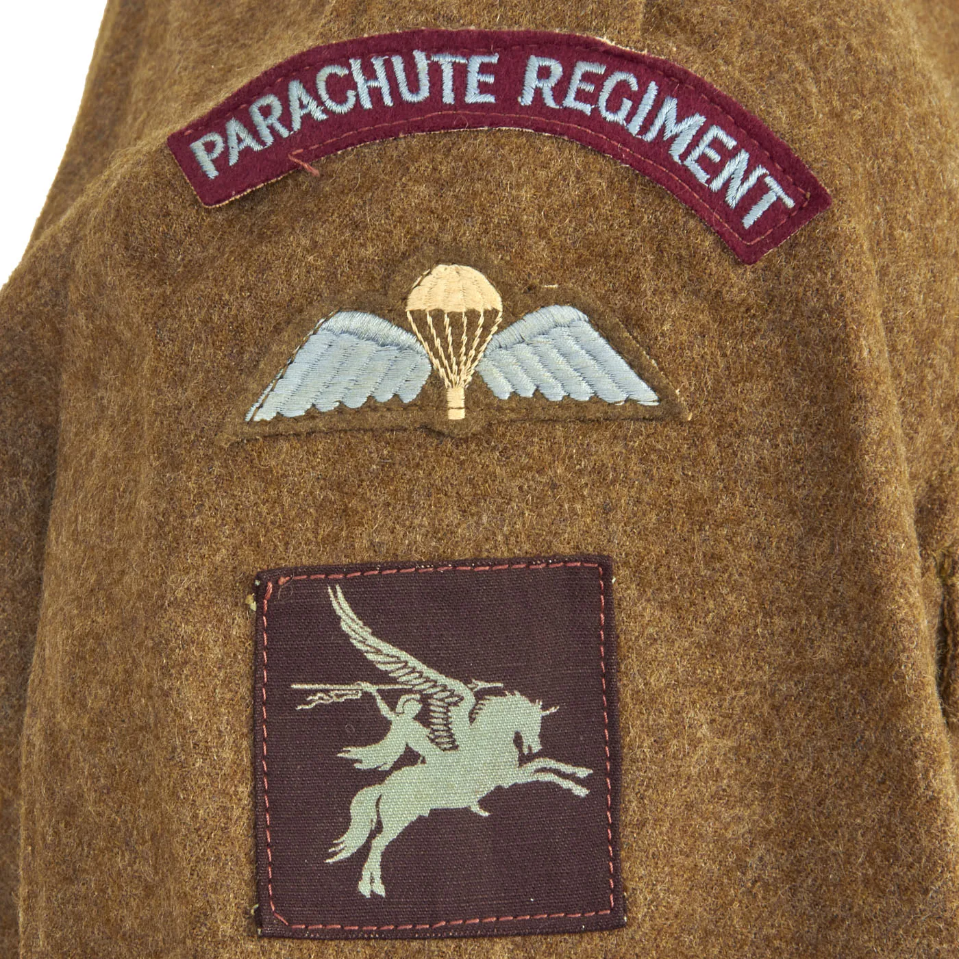 Original British 1st Battalion Parachute Regiment Uniform Grouping For Private Robert Marken, WWII Veteran from Belfast, Ireland - Served 1940 to 1965