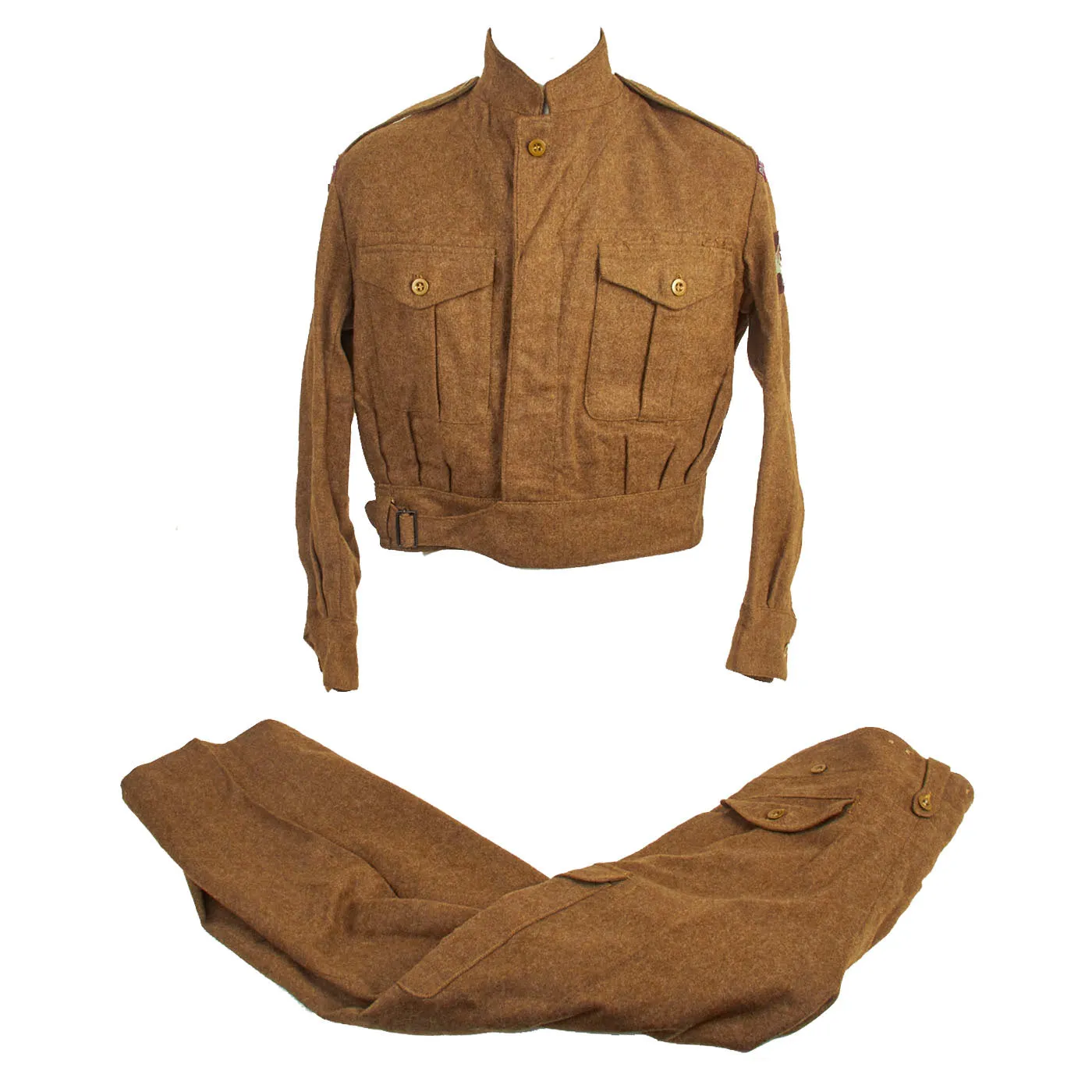 Original British 1st Battalion Parachute Regiment Uniform Grouping For Private Robert Marken, WWII Veteran from Belfast, Ireland - Served 1940 to 1965