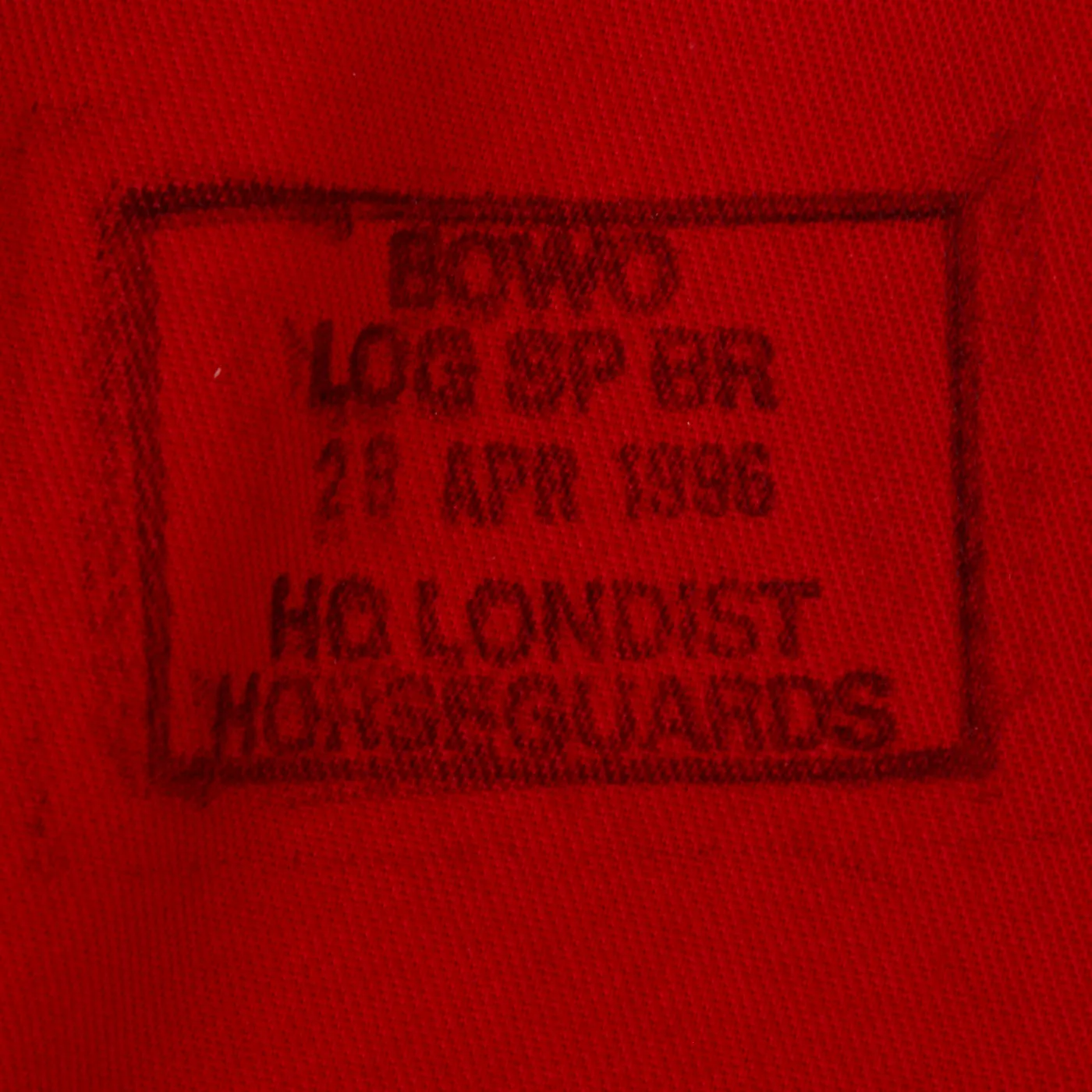 Original British Late 20th Century Scots Guards Drummer Scarlet Red Tunic