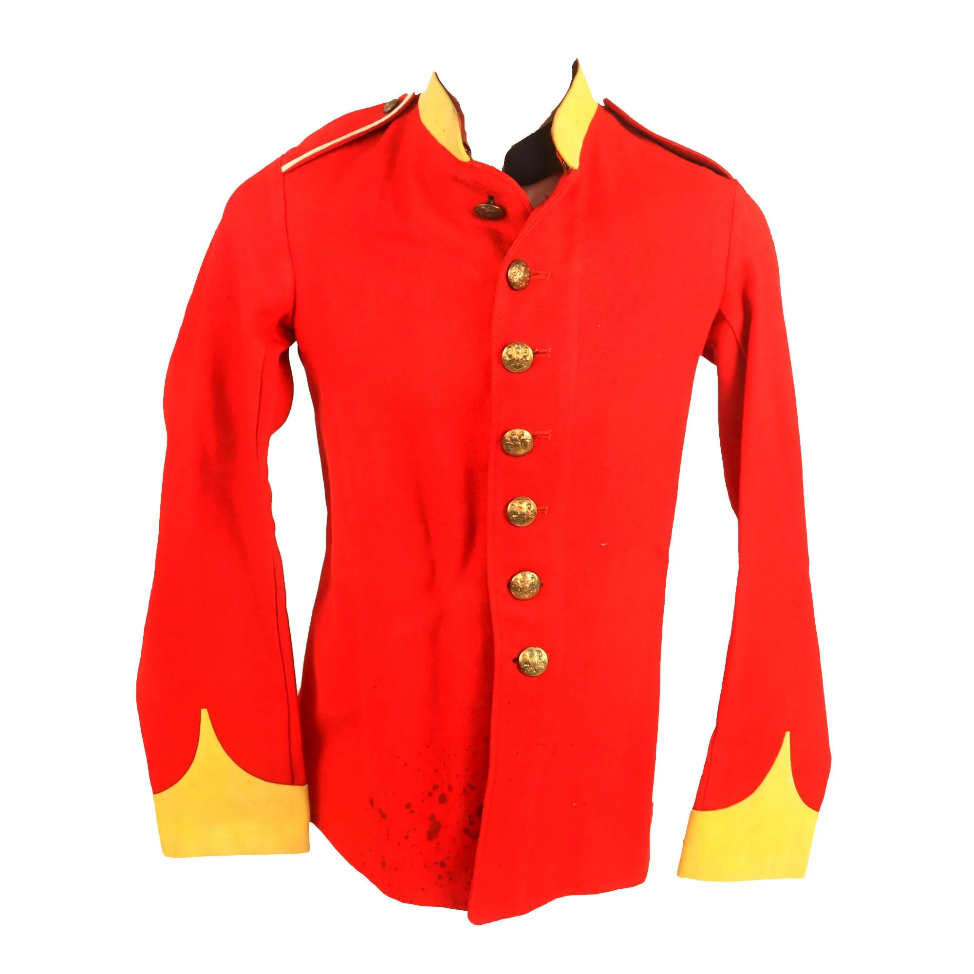 Original British Late Victorian to Pre WWI Era Regimental Scarlet Tunic