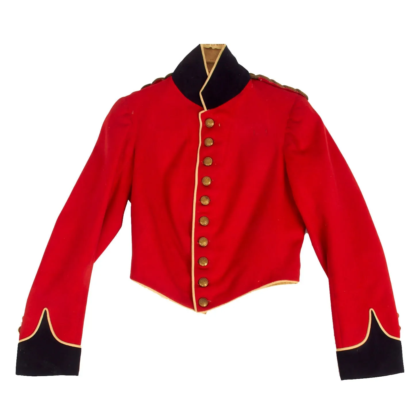 Original British Pre WWI Era Scottish Royal Highlanders Black Watch Second Lieutenant No. 1 Ceremonial Dress Scarlet Tunic