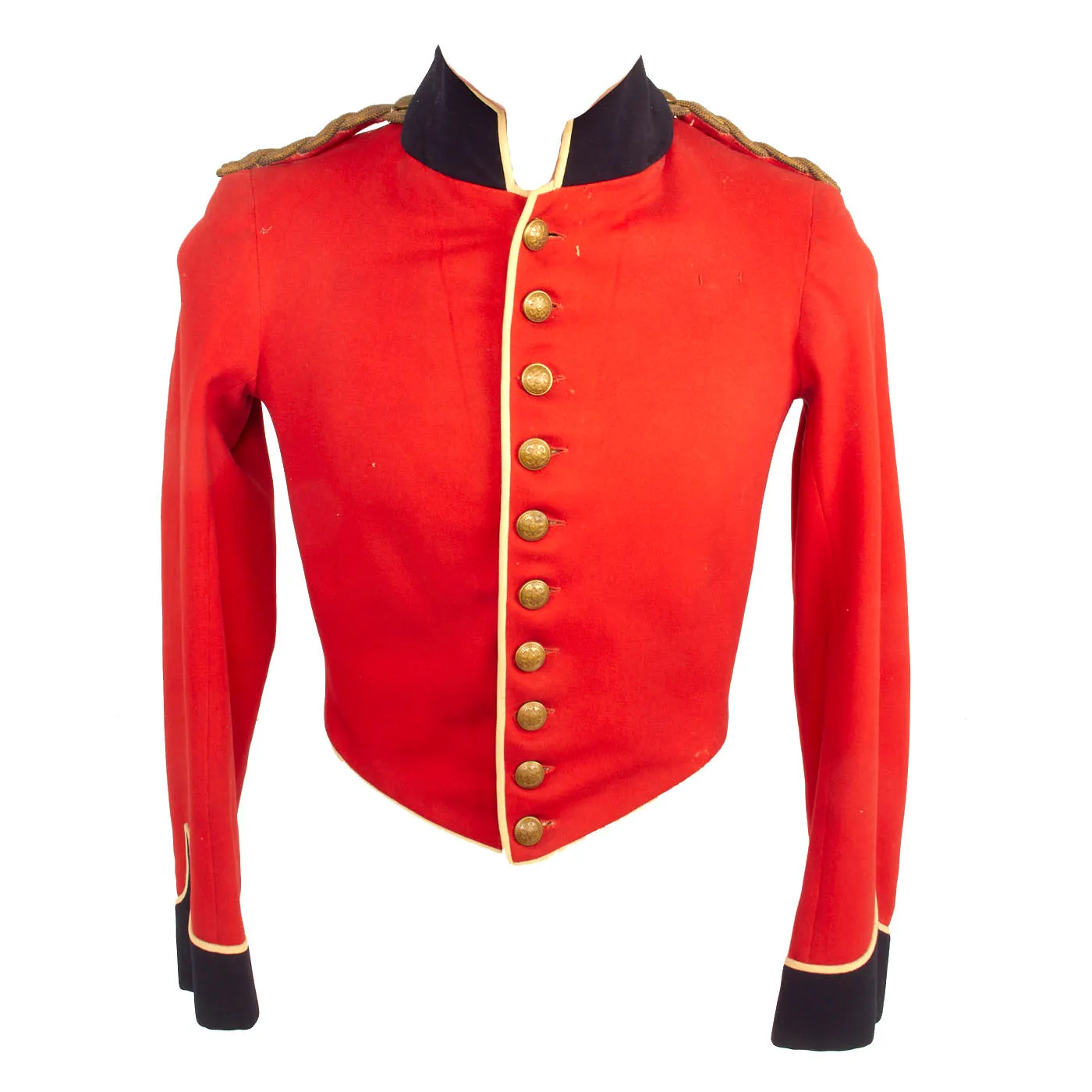 Original British Pre WWI Era Scottish Royal Highlanders Black Watch Second Lieutenant No. 1 Ceremonial Dress Scarlet Tunic