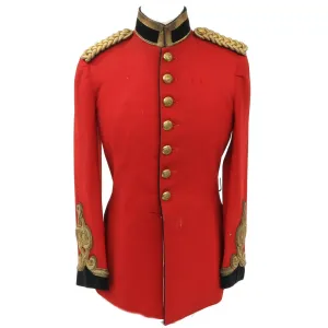 Original British WWI 1st King's Dragoon Guards Scarlet Officer's Dress Tunic