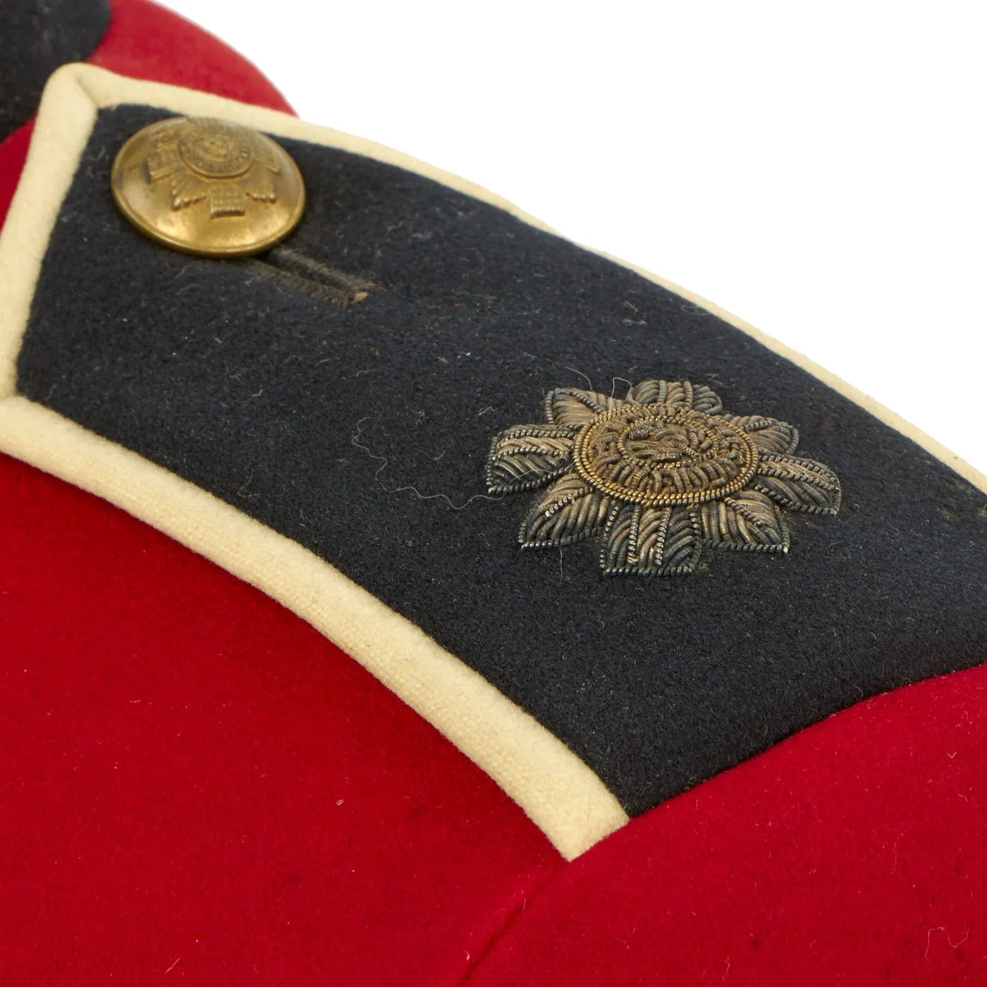 Original British WWI Era Army Scots Guards Scarlet Uniform Dress Coat