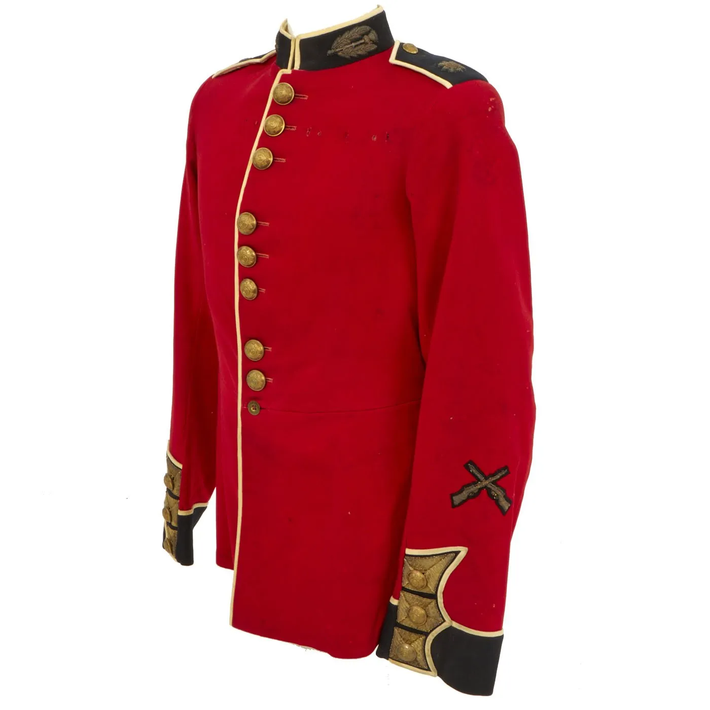 Original British WWI Era Army Scots Guards Scarlet Uniform Dress Coat