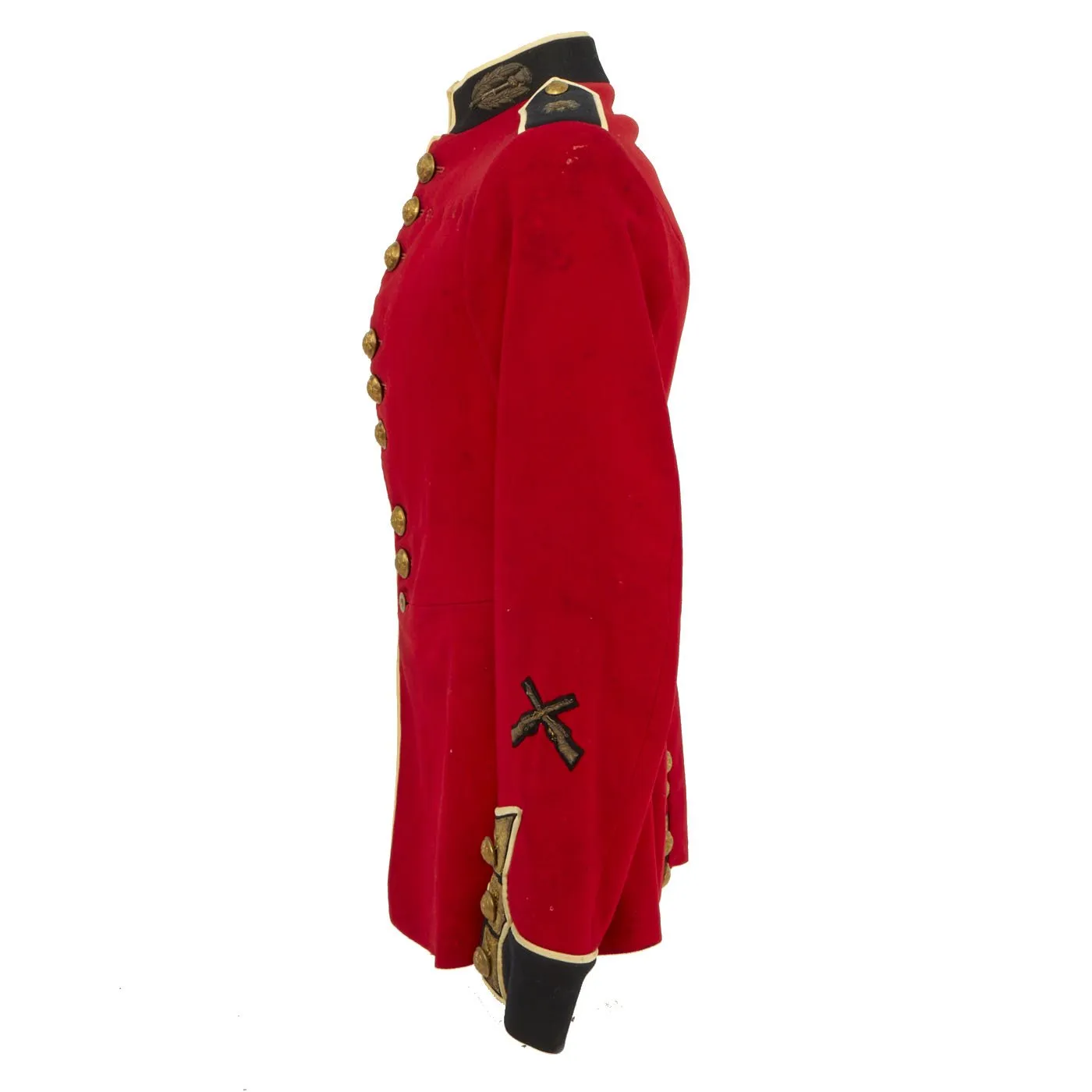 Original British WWI Era Army Scots Guards Scarlet Uniform Dress Coat