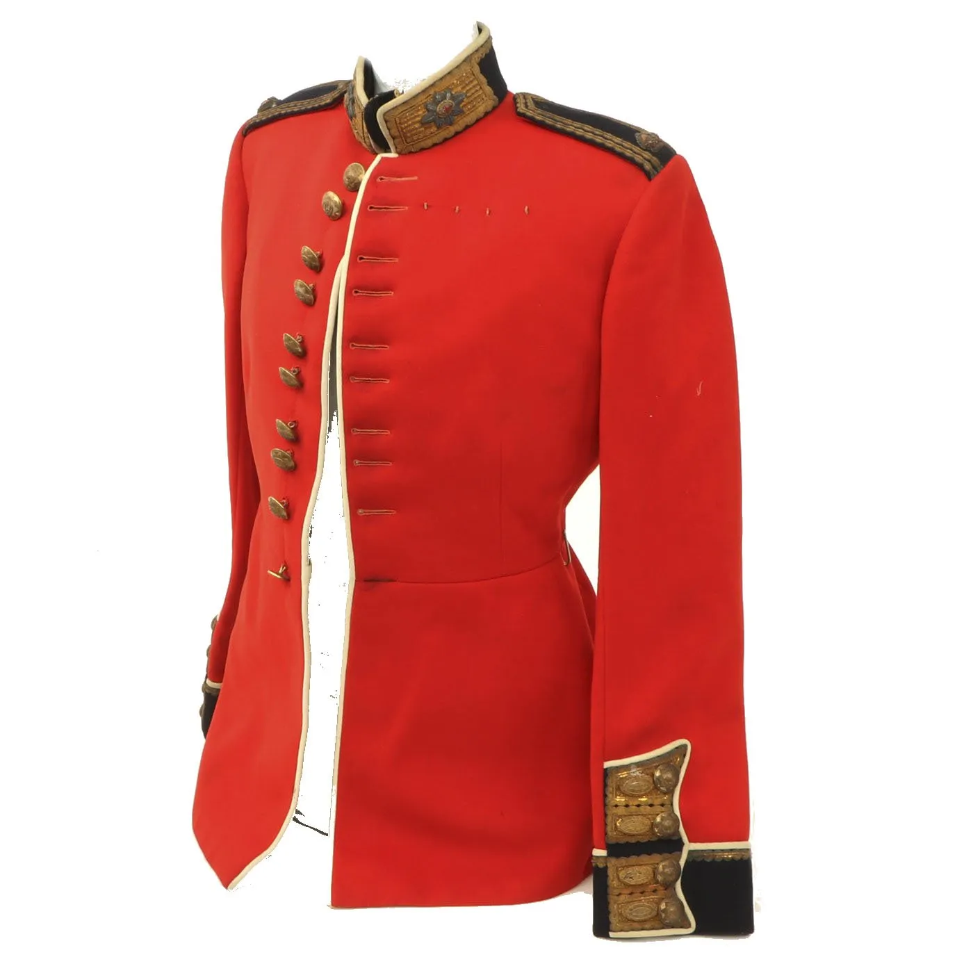 Original British WWII Coldstream Guards Major Scarlet Parade Tunic by London Tailor