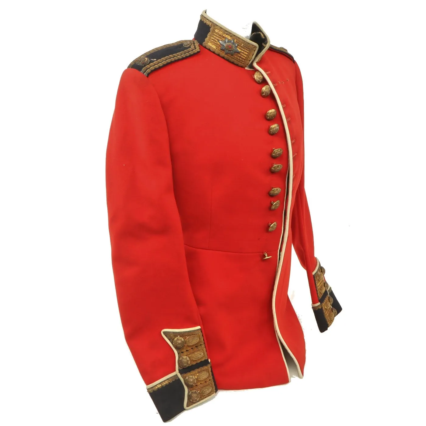 Original British WWII Coldstream Guards Major Scarlet Parade Tunic by London Tailor