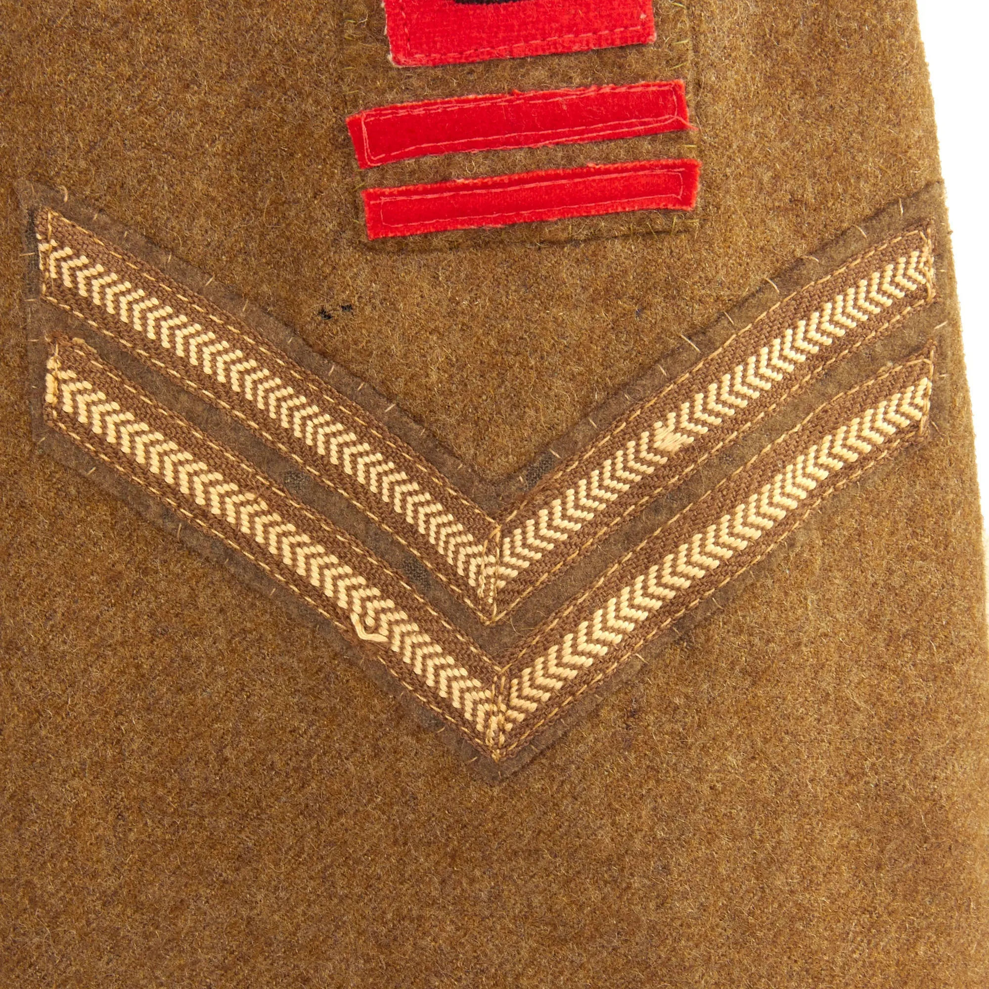 Original British WWII Era 56th London Infantry Division Battledress Uniform Tunic With Period Applied Insignia