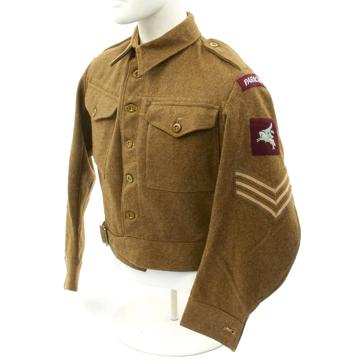 Original British WWII Pattern Airborne Parachute Regiment Battledress Tunic and Trousers - Dated 1946