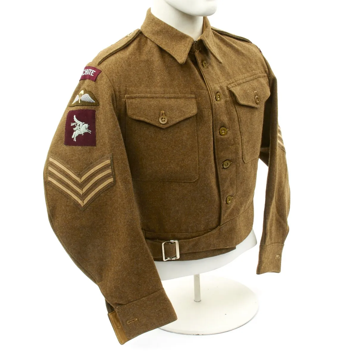 Original British WWII Pattern Airborne Parachute Regiment Battledress Tunic and Trousers - Dated 1946