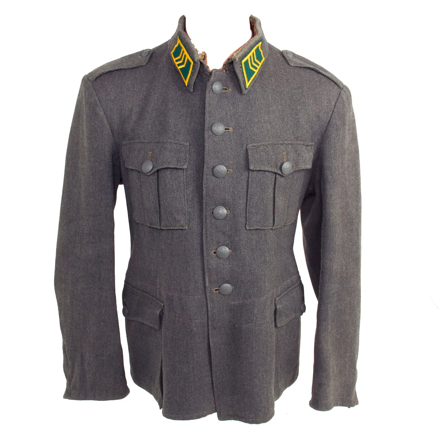 Original Finland WWII Finish Army Kersantti Sergeant M36 Wool Uniform Tunic