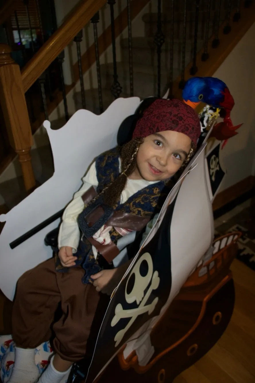 OS Pirate Ship Wheelchair Costume Child's