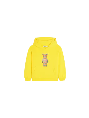 Pangaia x Haroshi BE@RBRICK™ Kids Hoodie—saffron yellow