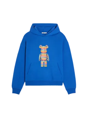 Pangaia x Haroshi BE@RBRICK™ Recycled Cotton Hoodie—cobalt blue