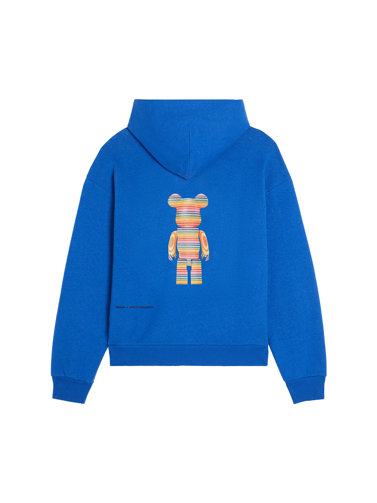 Pangaia x Haroshi BE@RBRICK™ Recycled Cotton Hoodie—cobalt blue