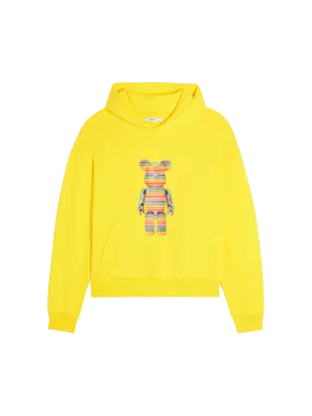 Pangaia x Haroshi BE@RBRICK™ Recycled Cotton Hoodie—saffron yellow