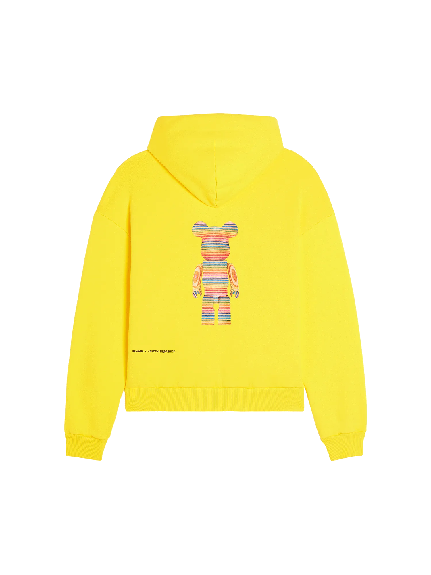 Pangaia x Haroshi BE@RBRICK™ Recycled Cotton Hoodie—saffron yellow