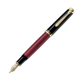 Pelikan Souveran M800 Fountain Pen - Red with Gold Trim