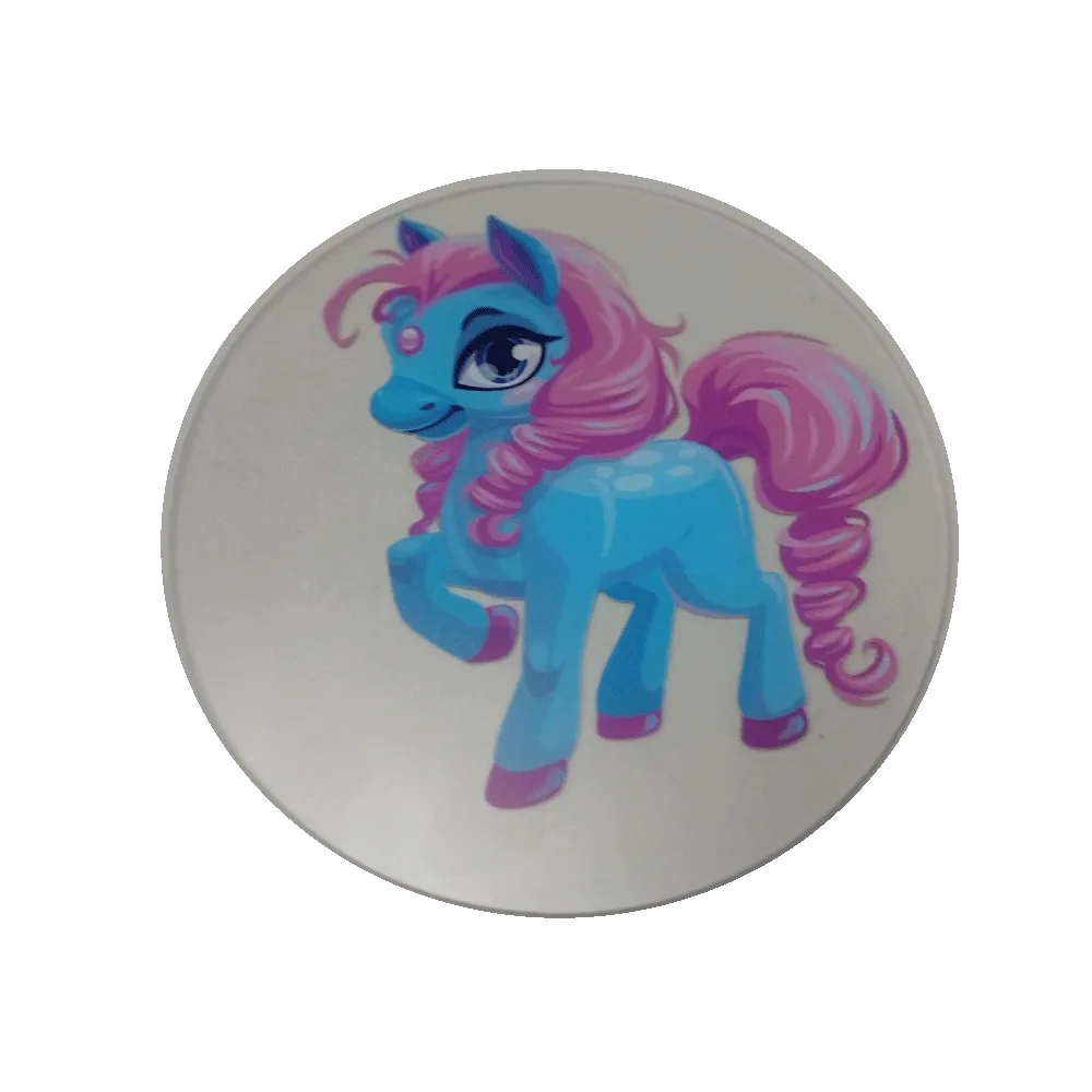 Pink Cartoon Pony Wheelchair Decoration