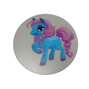 Pink Cartoon Pony Wheelchair Decoration