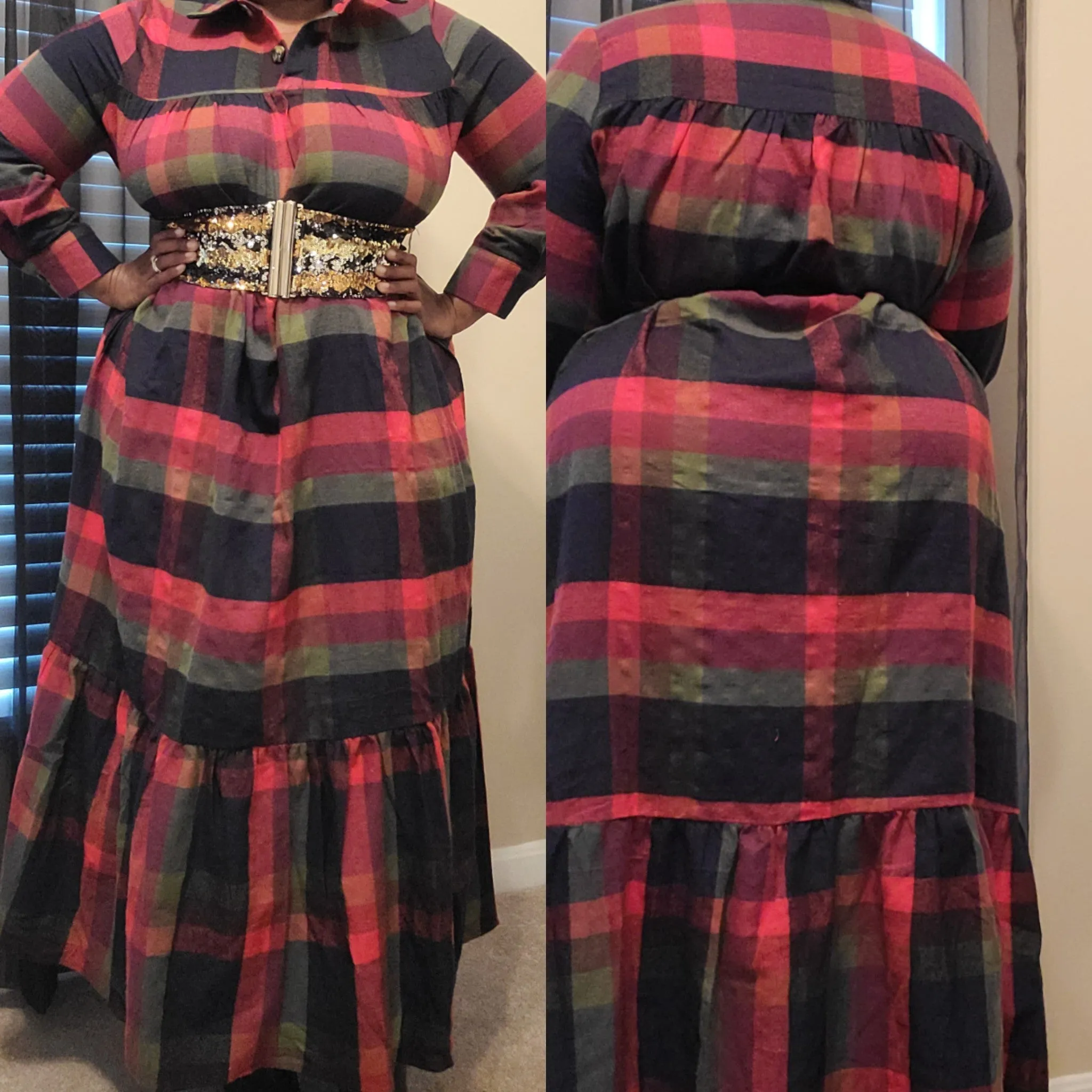 Plaid dress