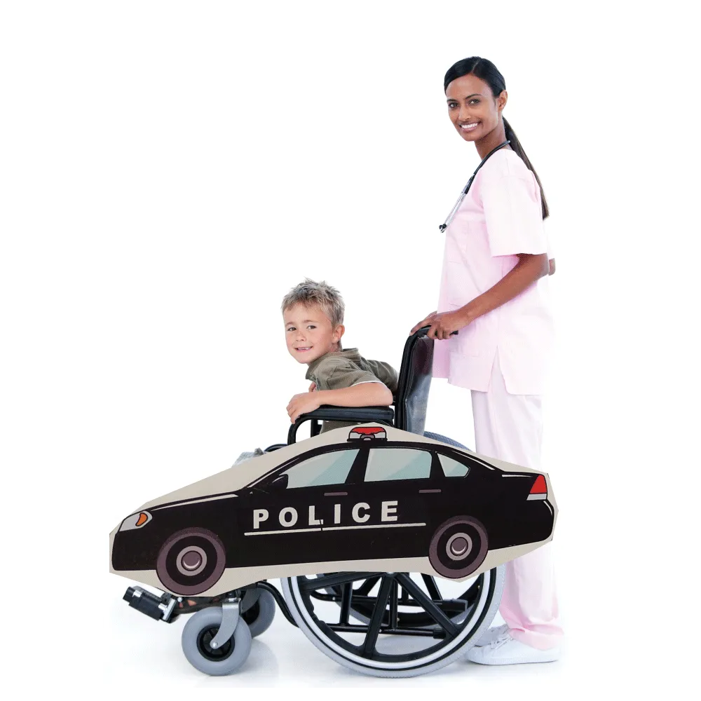 Police Car Wheelchair Costume Child's