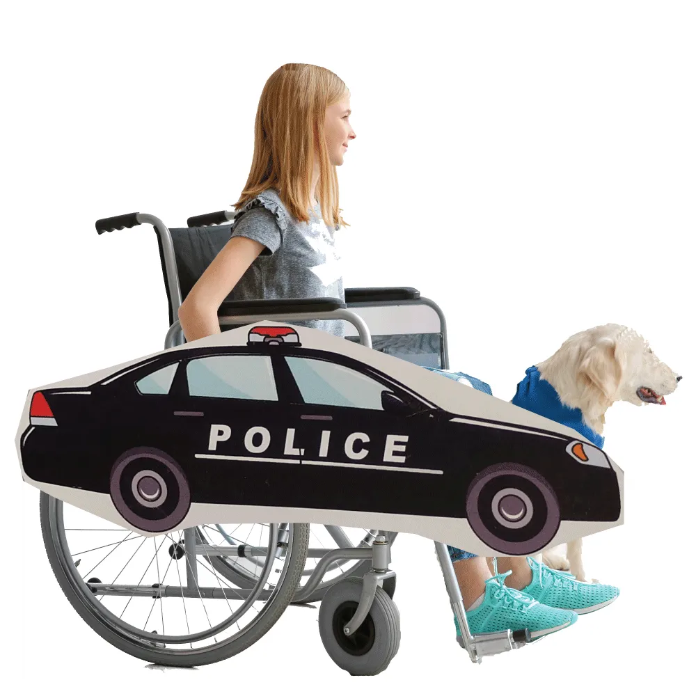 Police Car Wheelchair Costume Child's