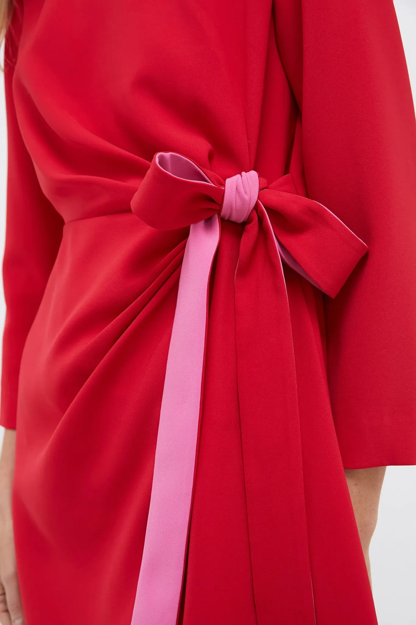 Poppy and Hot Pink Sienna Wrap Dress