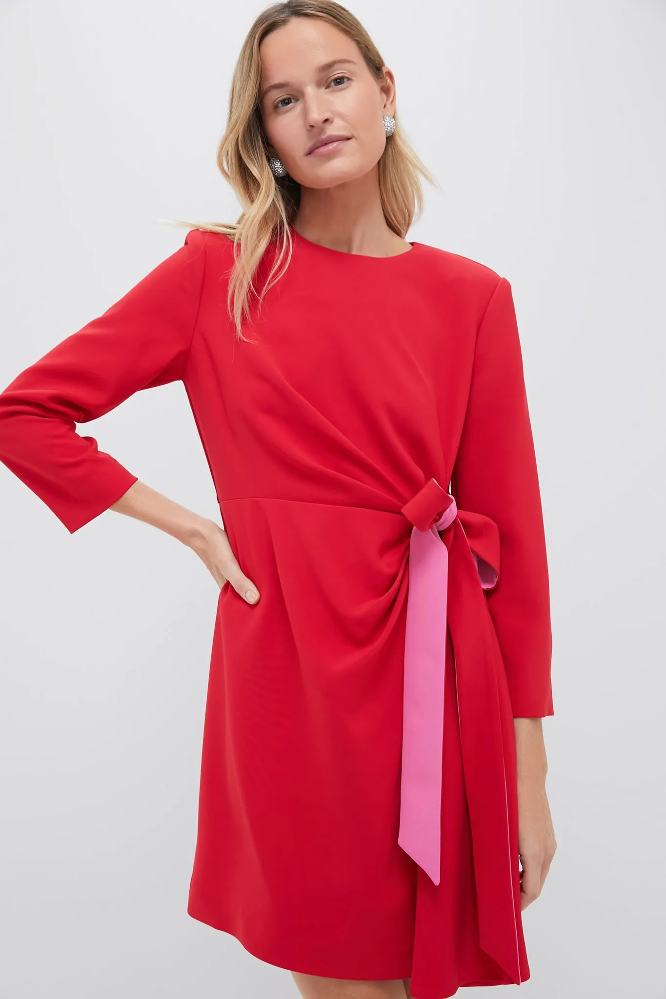 Poppy and Hot Pink Sienna Wrap Dress