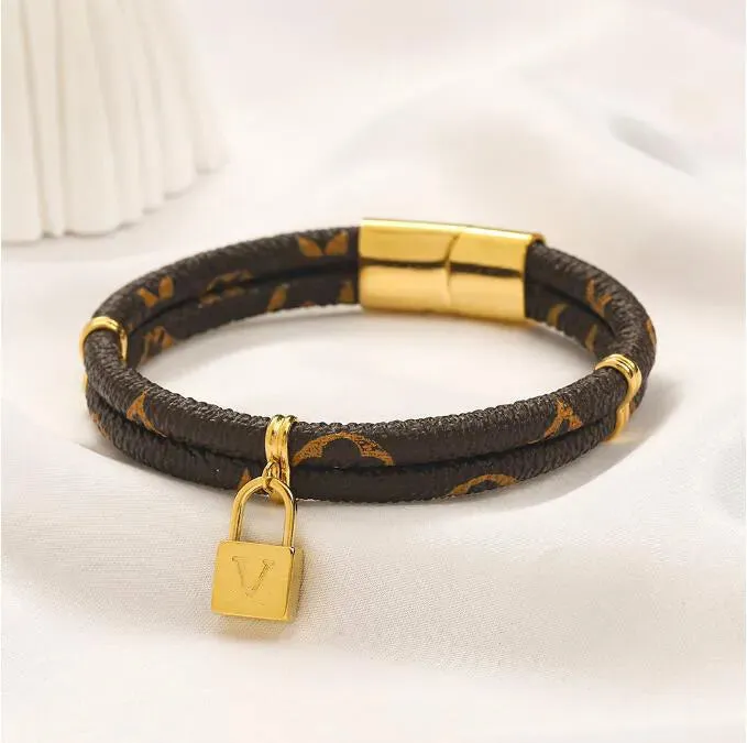 Popular High-end Bangle Women Bracelet Louiseities Designer Viutonities Jewelry Bracelet Brand leather Pendant Necklace 18 Gold-plated Love Letter Bracelet AA