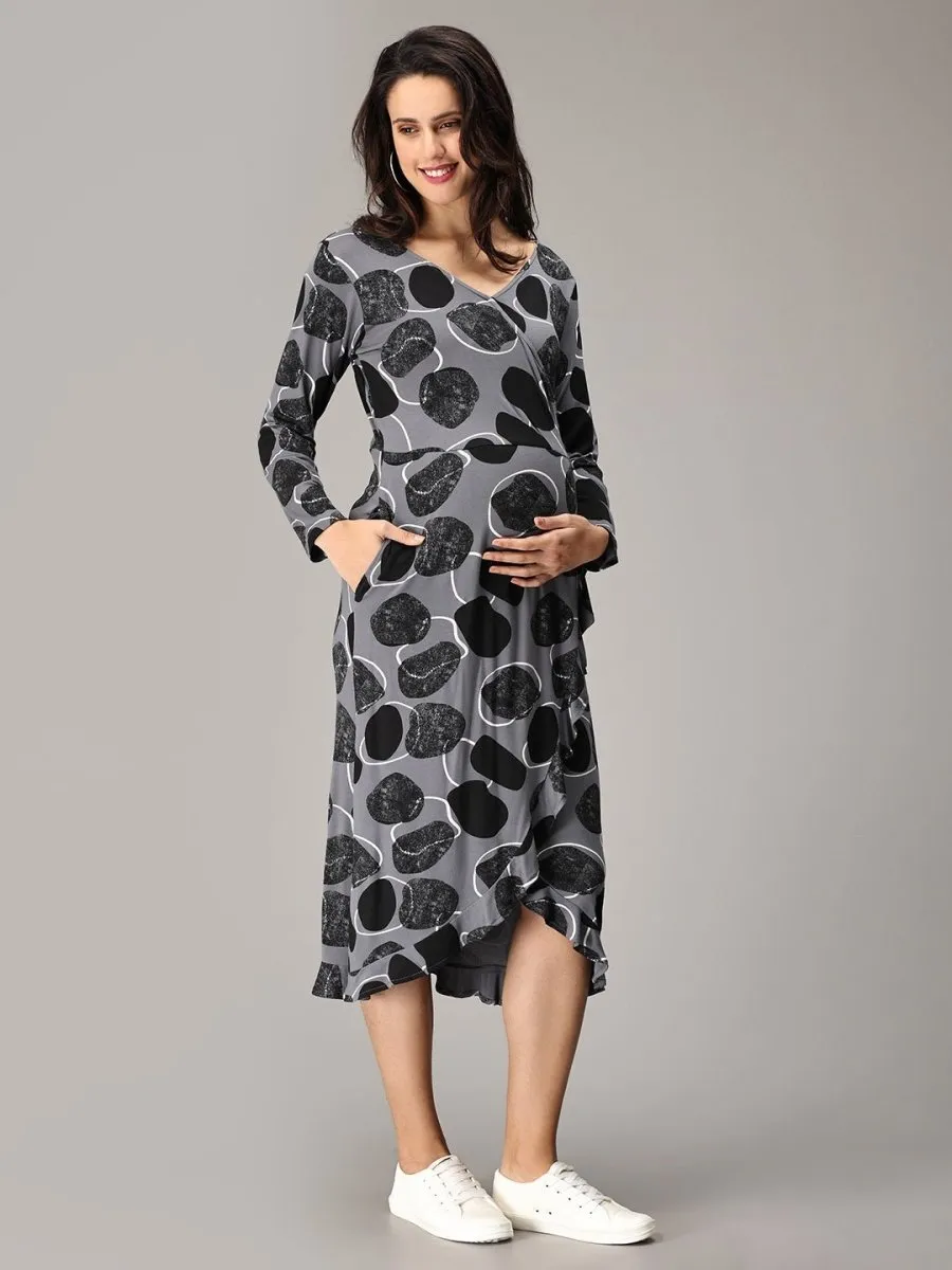 Pret-a-Potion Wrap Maternity and Nursing Dress