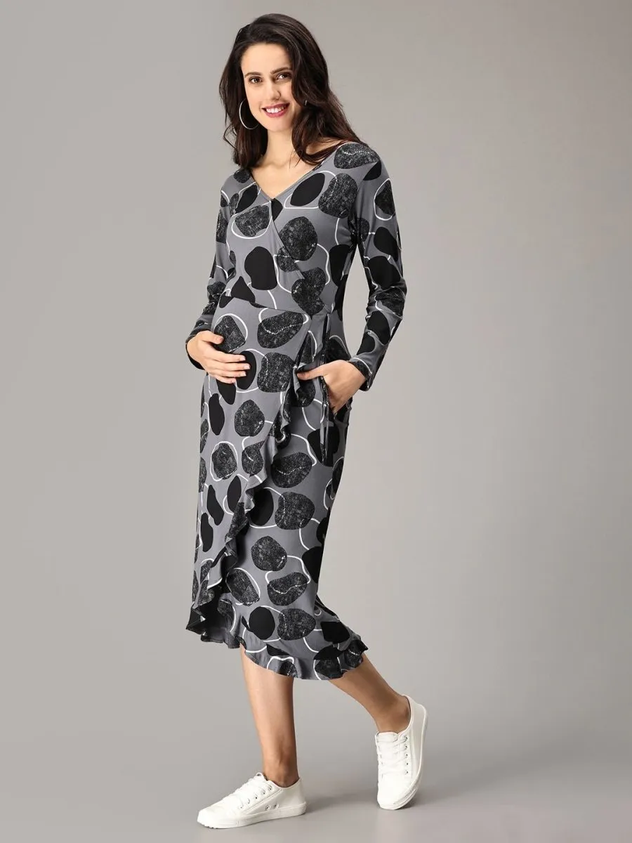 Pret-a-Potion Wrap Maternity and Nursing Dress