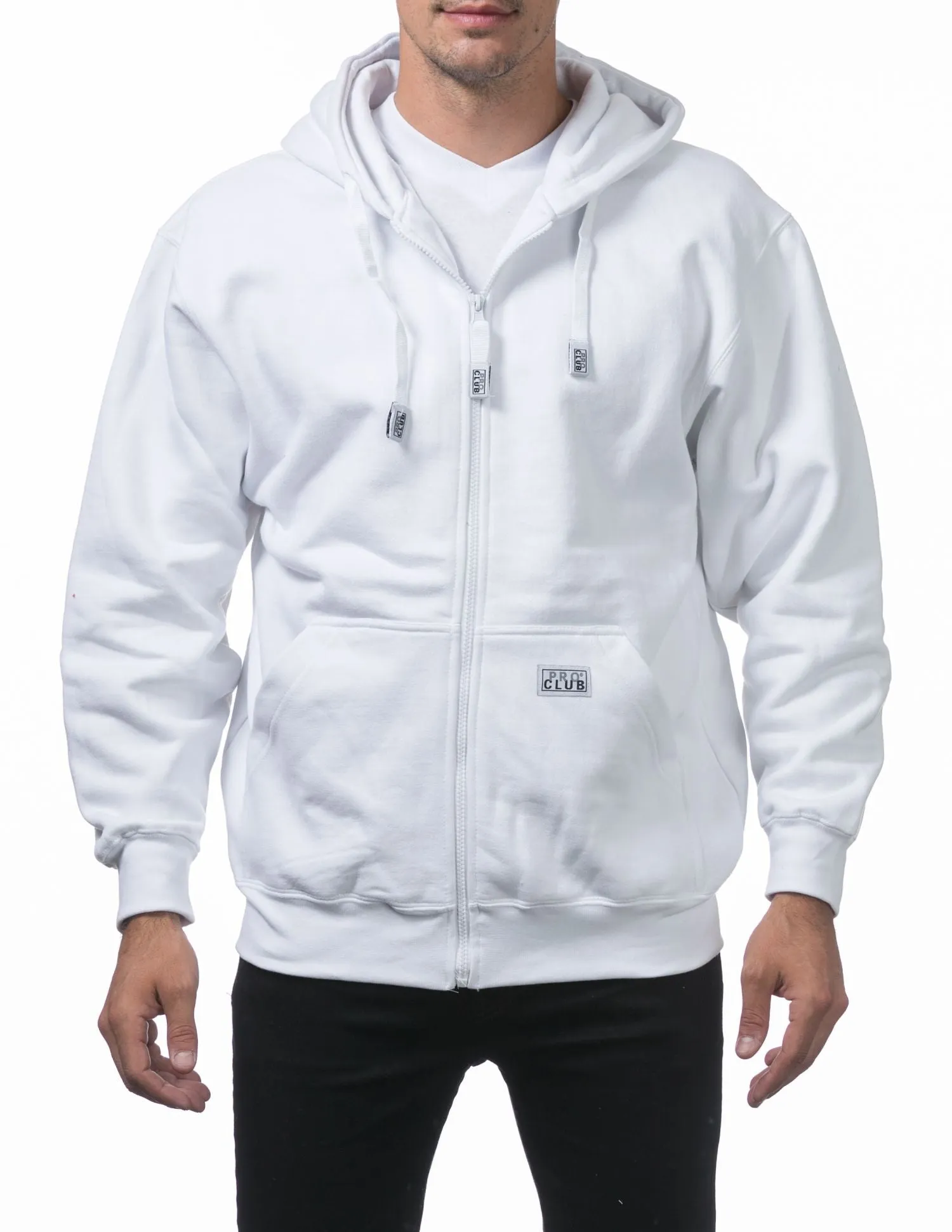 Pro Club Men's Heavyweight Full Zip Fleece Hoodie