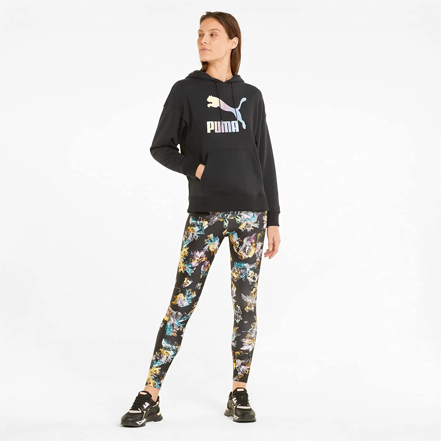 PUMA Crystal Galaxy Graphic Women's Hoodie Sweatshirt