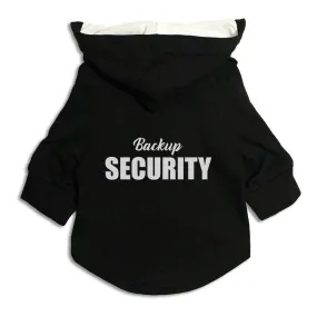 "Backup Security" Dog Hoodie Jacket