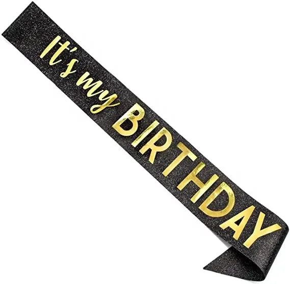 "It's My Birthday" Glitter Sash