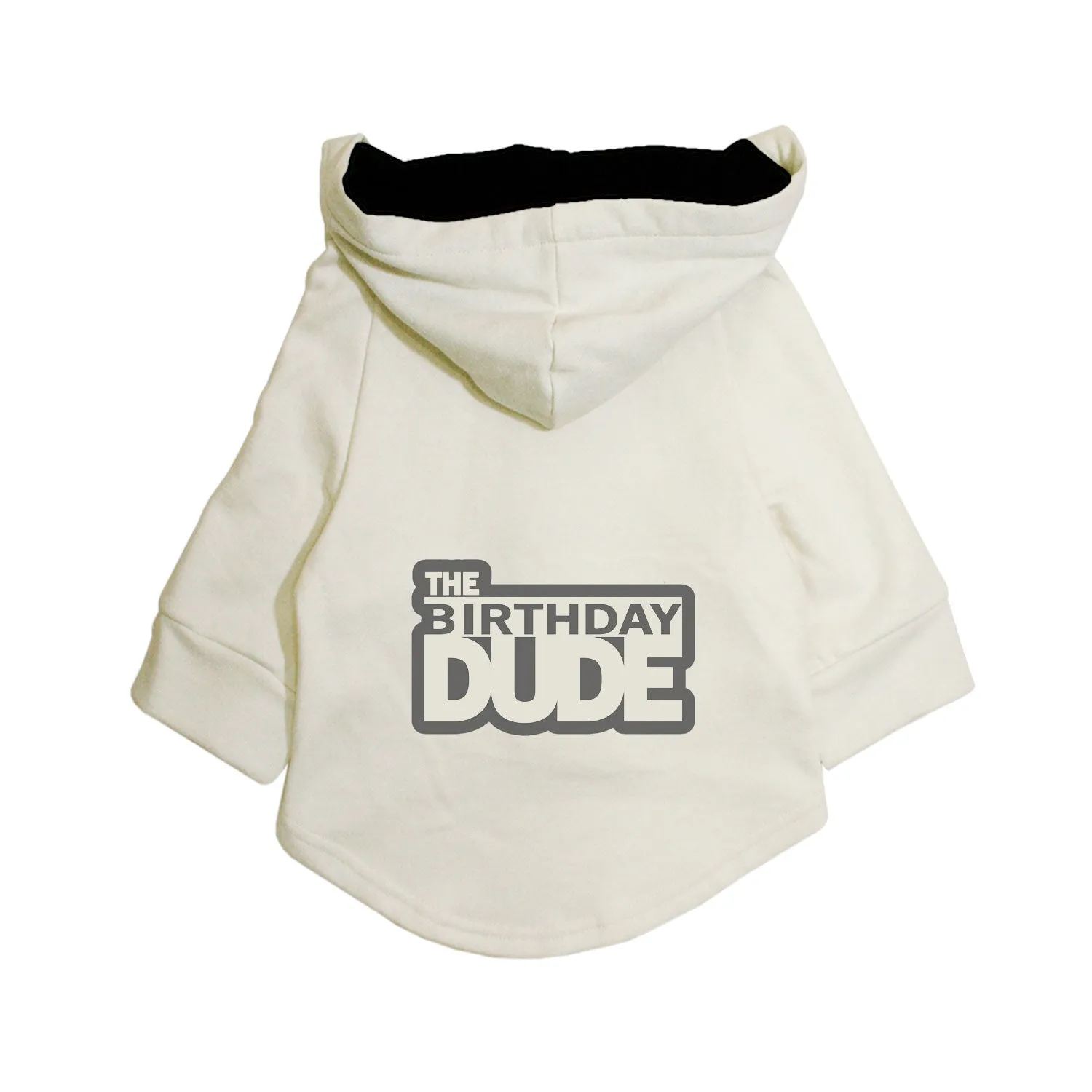 "The Birthday Dude" Printed Dog Hoodie Jacket