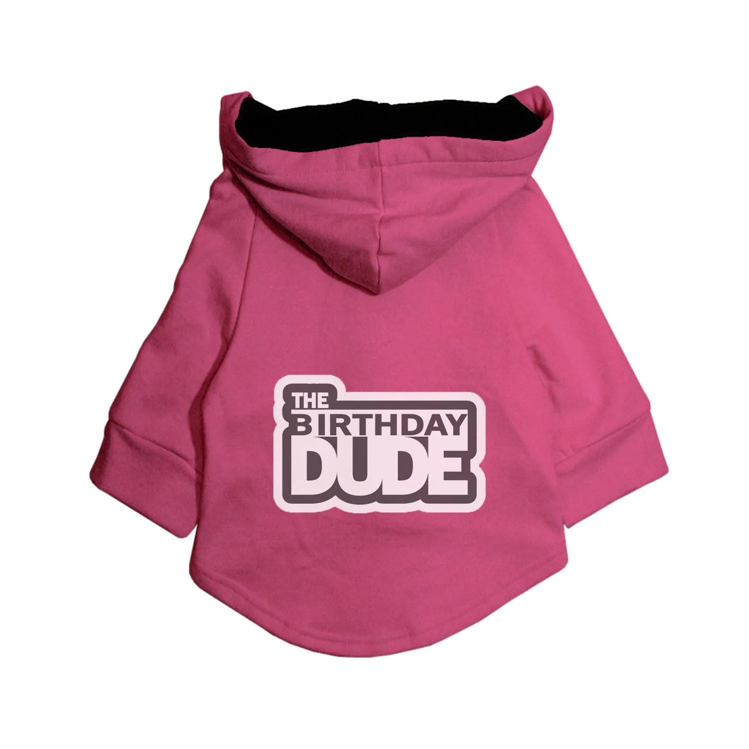 "The Birthday Dude" Printed Dog Hoodie Jacket