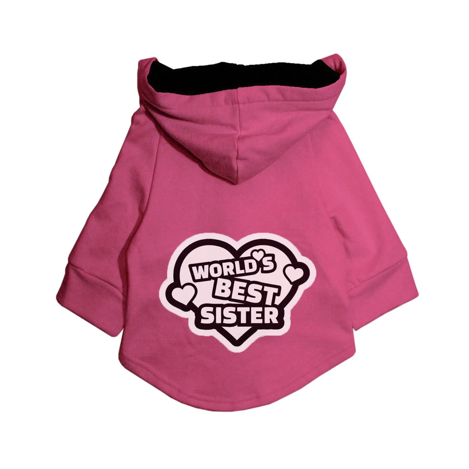 "World's Best Sister" Printed Dog Hoodie Jacket