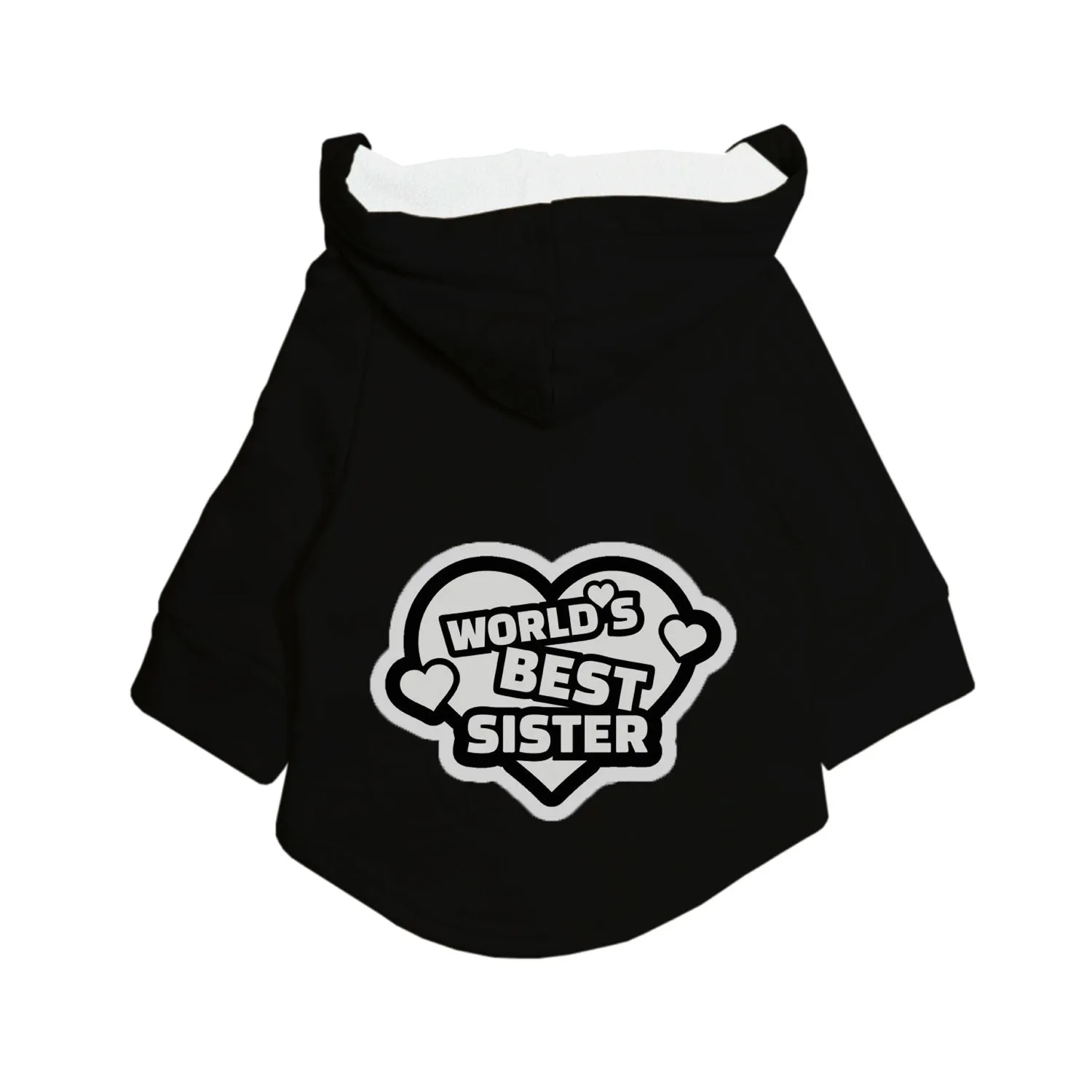 "World's Best Sister" Printed Dog Hoodie Jacket