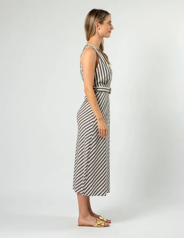 Rael Dress - Licorice Stripe Stripe