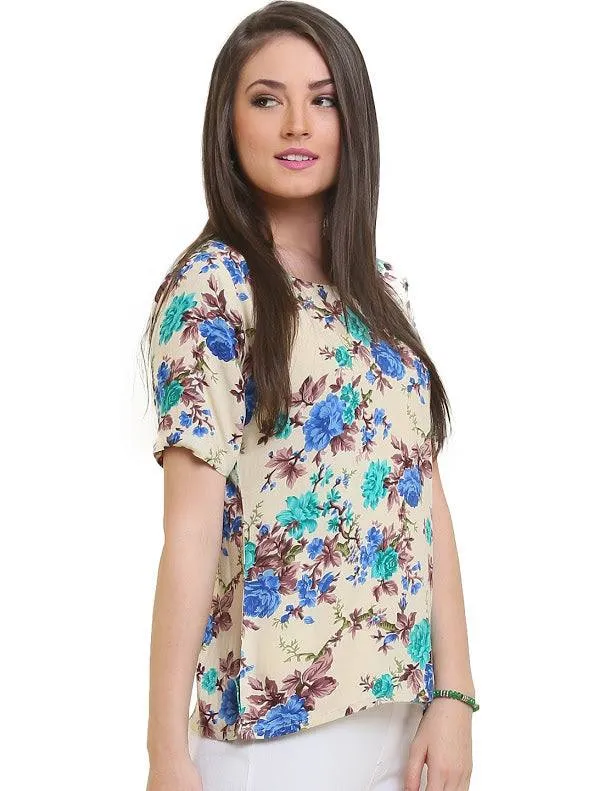 Readymade Cotton Floral Indian Kurti