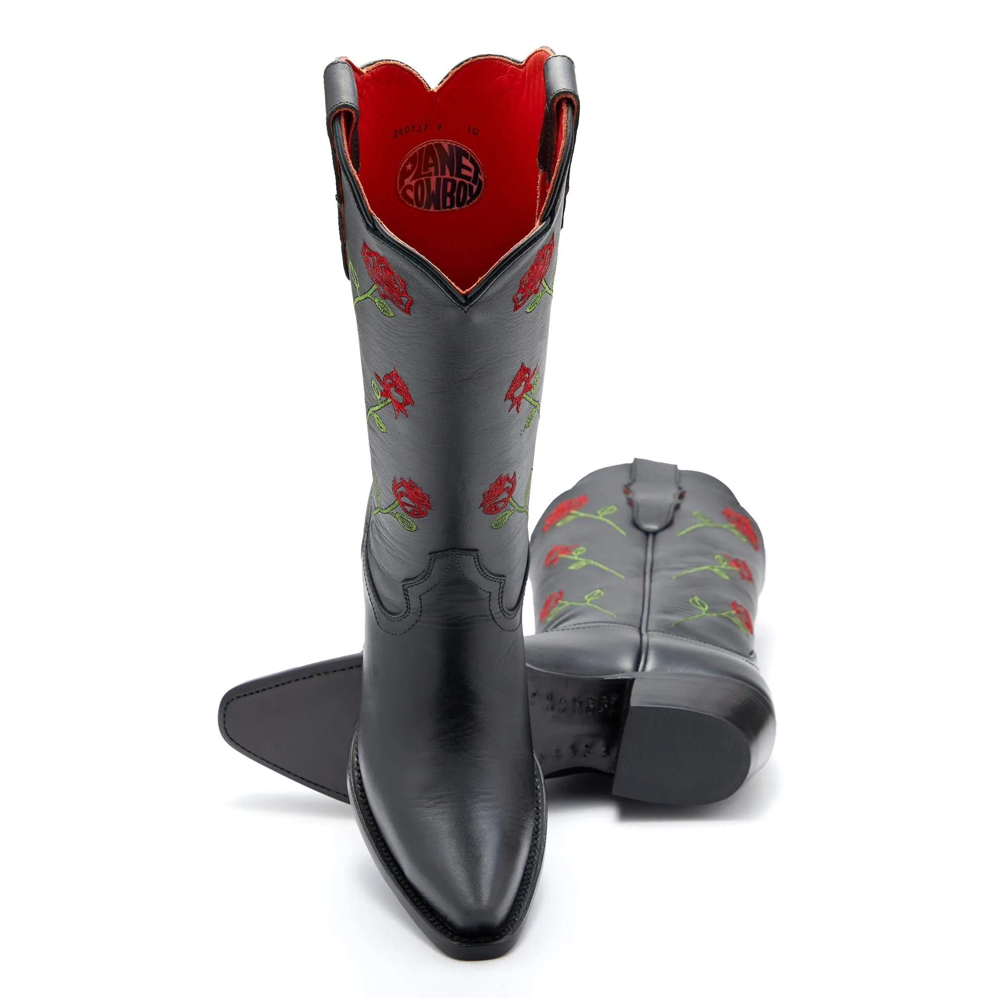 Red Rose Western Boots