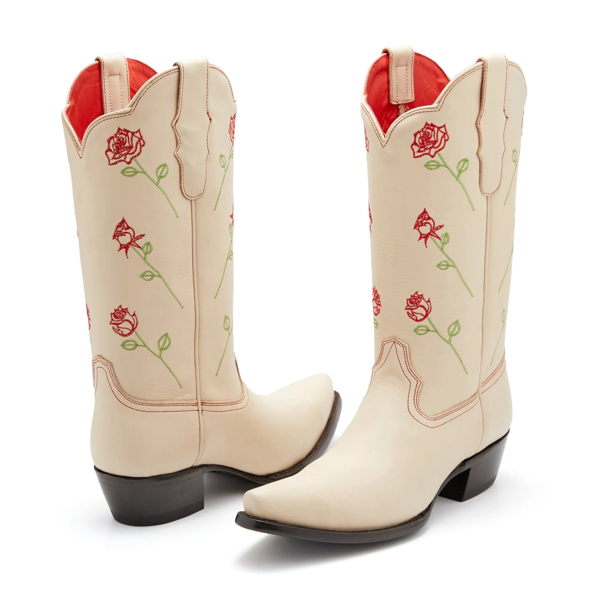 Red Rose Western Boots