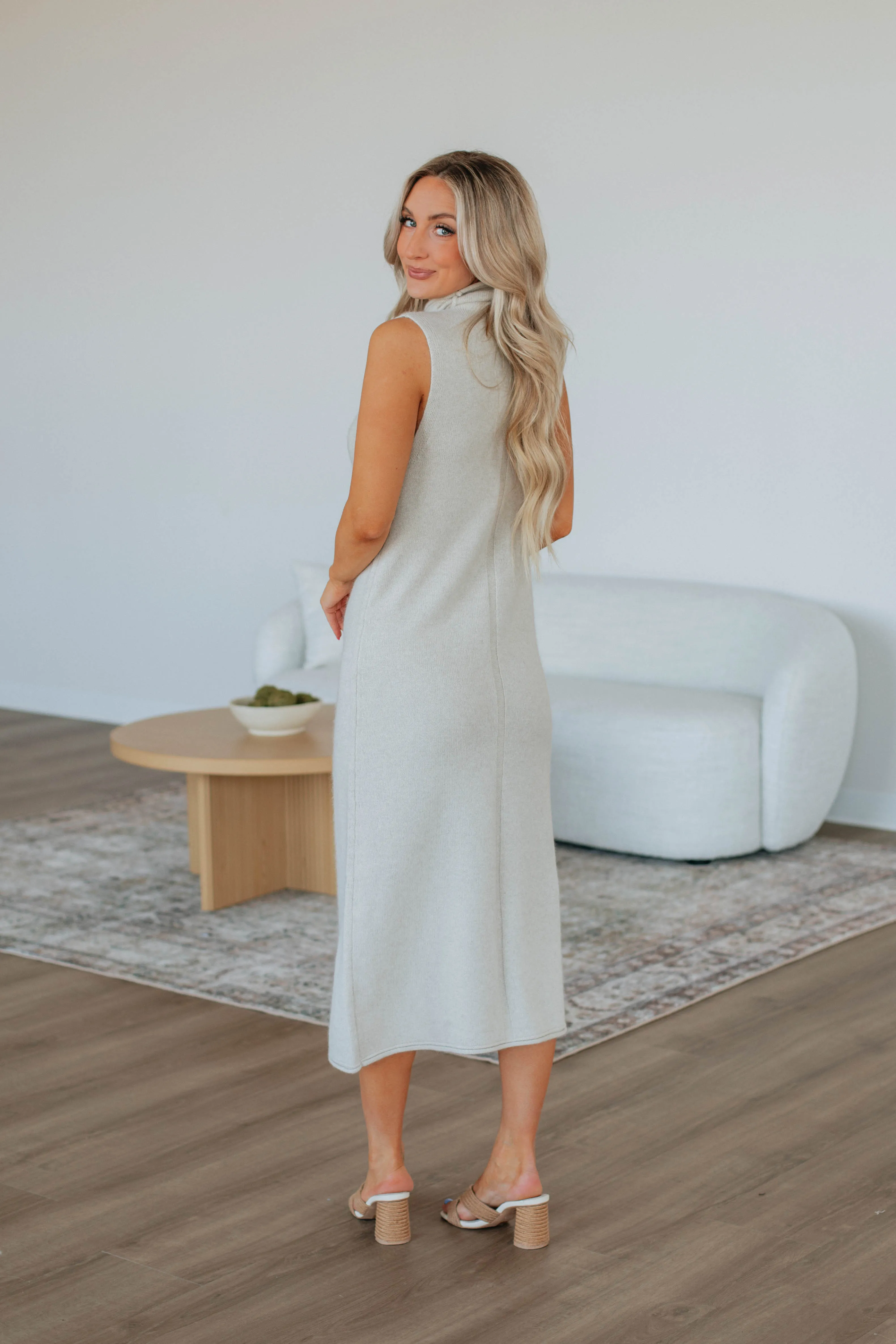 Roxanna Sweater Dress - Natural