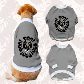 Ruse 'Basics' "Halloween Boo!" Printed Crew Neck Full Sleeve Sweatshirt For Dogs