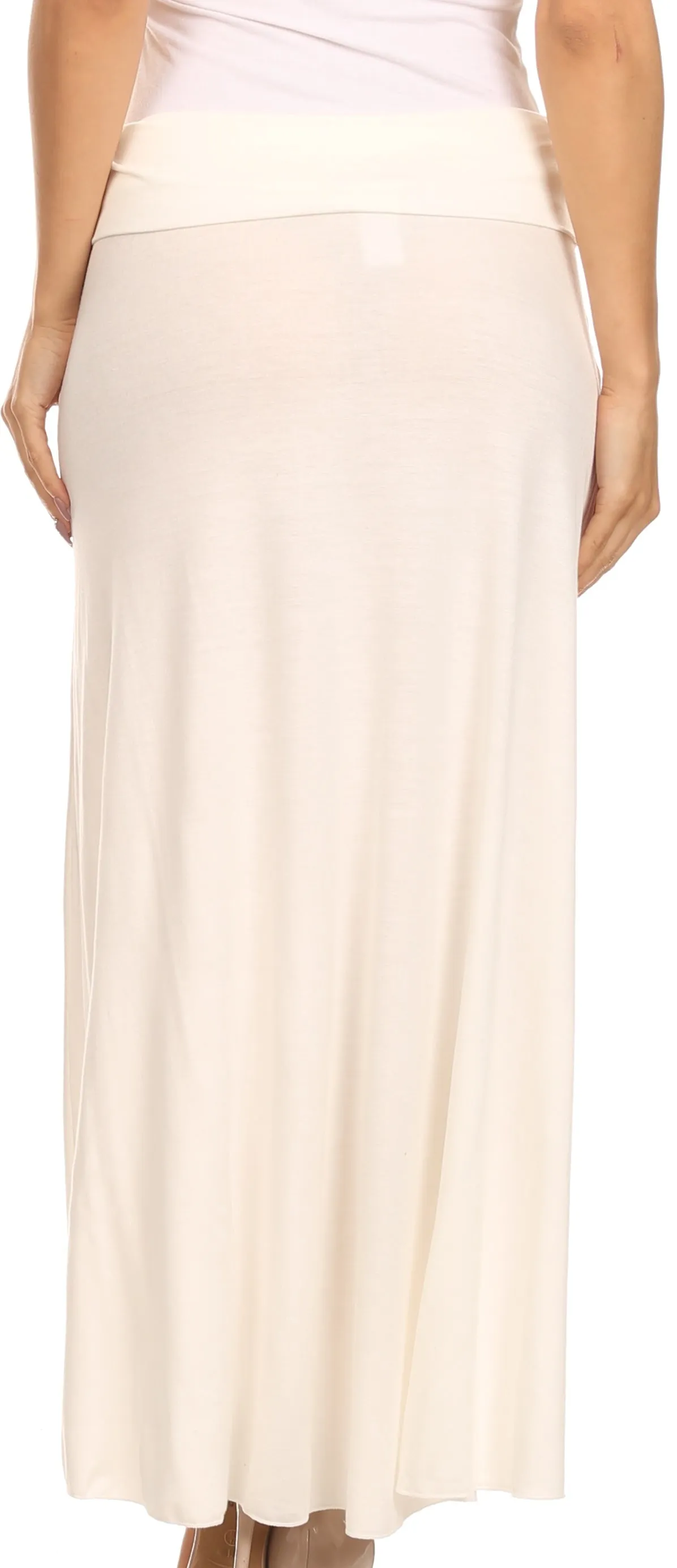 Sakkas Soft Jersey Feel Solid Color Strapless High Low Dress / Skirt