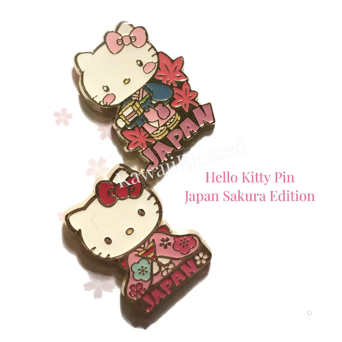 Sanrio Sakura Hello Kitty Pin (Set of 2)